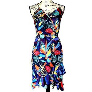 Tropical fit & flare sundress small‎